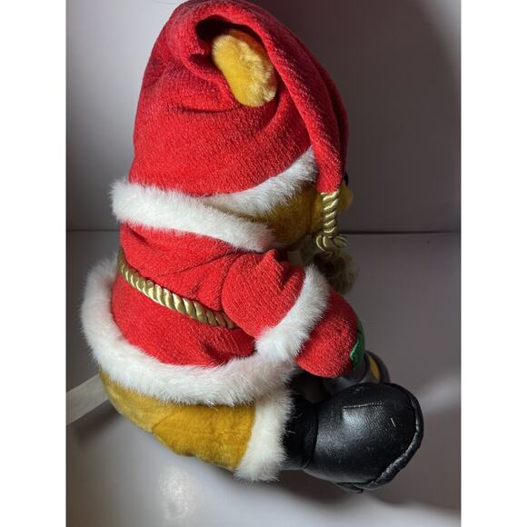 90's 12’ Winnie The Pooh Santa Plush Lantern Happy Holidays from WDW with tags - Picture 7 of 11